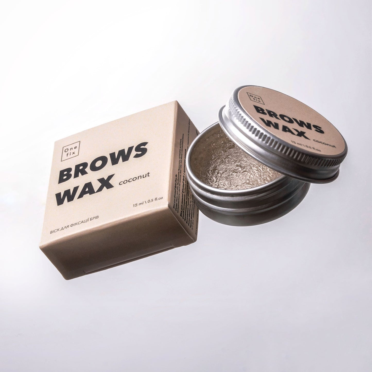 Віск для фіксації брів One fix brows wax coconut