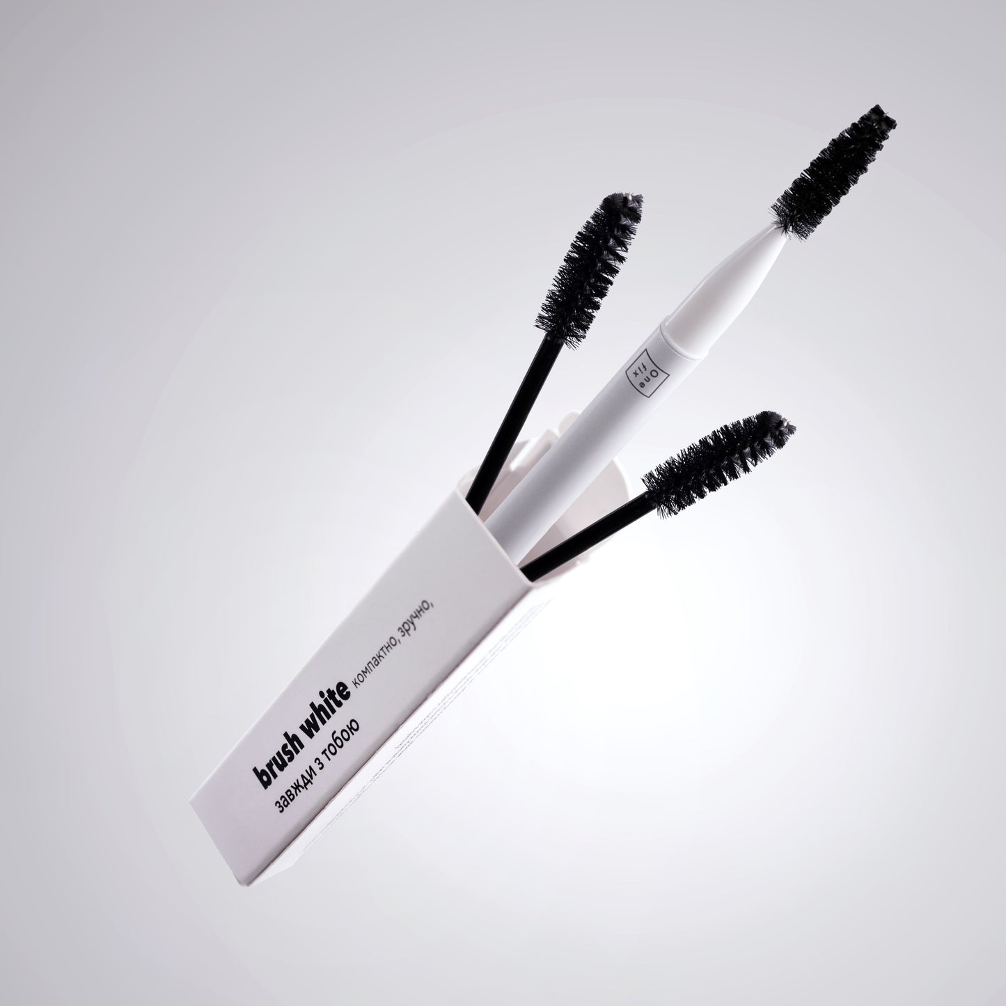 Eyebrow brush One fix brush white