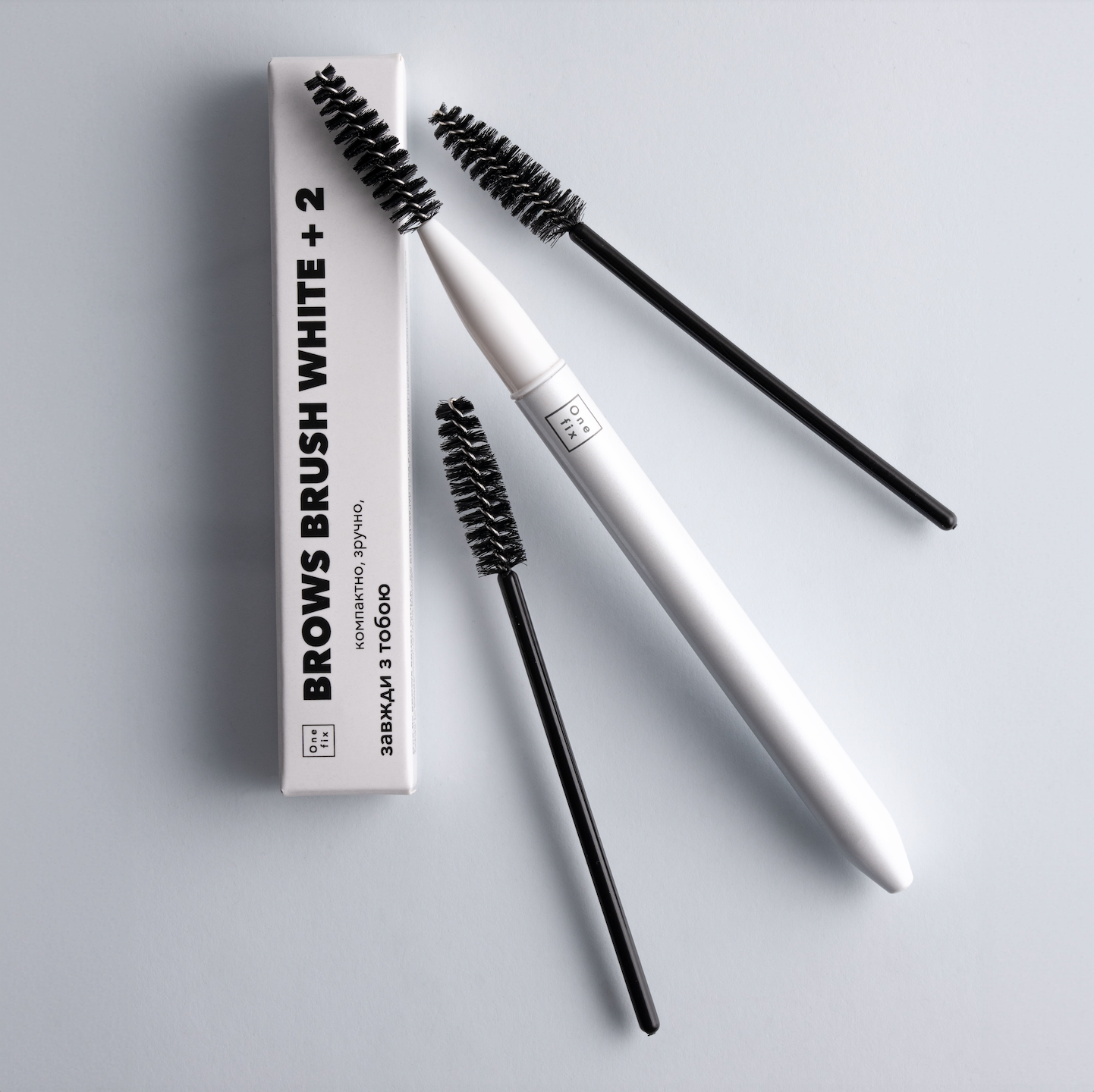 Eyebrow brush One fix brush white